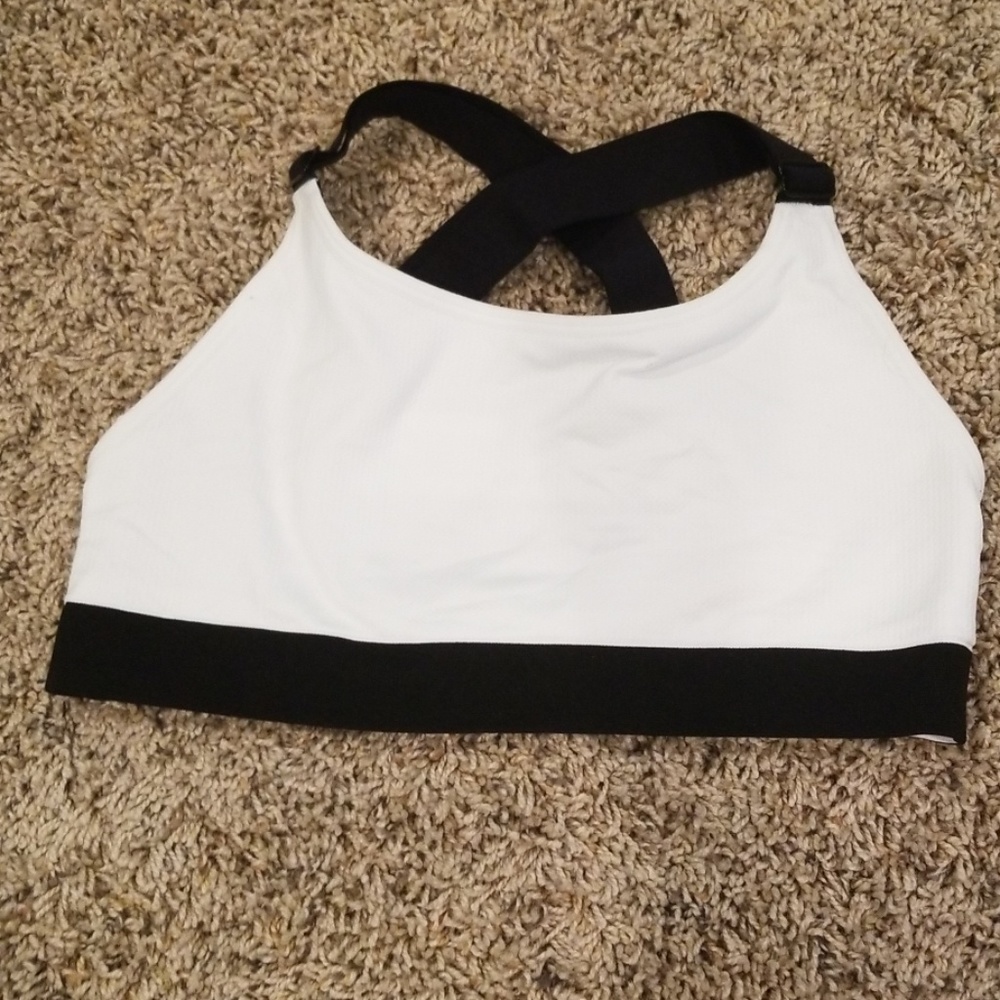 White sports bra